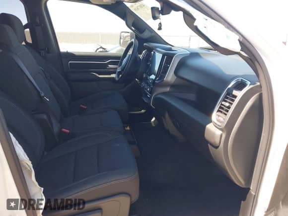 2025 Ram 1500 Big Horn with VIN 1C6RRFFG9SN509893, listed as a IAAI auction lot 41817619 with 1,808 mi miles and . Bid and sale history available at DreamBid. Image 5.