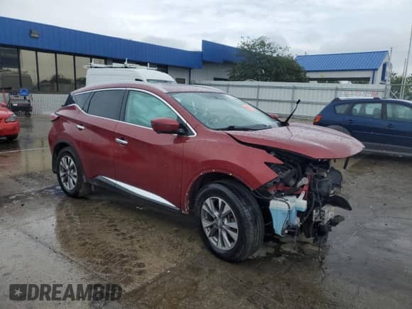 2017 Nissan Murano S with VIN 5N1AZ2MH9HN197492, listed as a Copart auction lot 62725015 with Not provided miles and Salvage title. Bid and sale history available at DreamBid. Image 4.