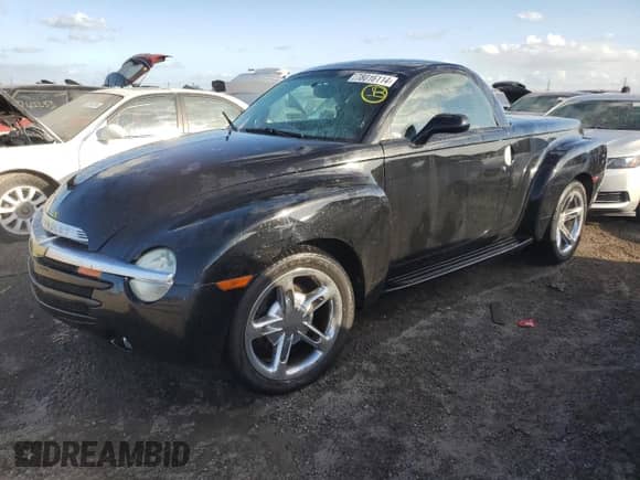 2005 Chevrolet SSR LS с VIN 1GCES14H95B121241, выставлен на аукционе Copart как лот 78016114 с пробегом Не указан миль и На запчасти • Non repairable. История ставок и продаж доступна на DreamBid. Изображение 1.