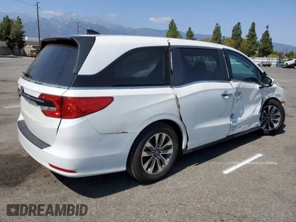 2022 Honda Odyssey EX-L с VIN 5FNRL6H77NB006986, выставлен на аукционе Copart как лот 71734975 с пробегом 46 452 миль миль и Списание • Salvage title. История ставок и продаж доступна на DreamBid. Изображение 3.