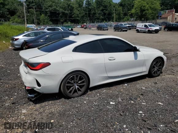 2023 BMW 4 Series 430i xDrive z VIN WBA73AP07PCM91979, wystawiony jako Copart lot #65513055 z przebiegiem 37 300 mil mil oraz Szkoda całkowita • Salvage title. Historia ofert i sprzedaży dostępna na DreamBid. Obrazek 3.