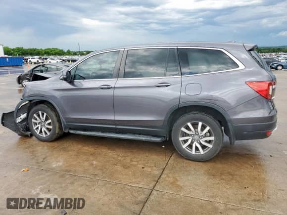 2022 Honda Pilot EX-L with VIN 5FNYF5H54NB011235, listed as a Copart auction lot 55689015 with 90,078 mi miles and Salvage title. Bid and sale history available at DreamBid. Image 2.