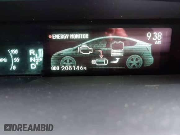 2012 Toyota Prius One with VIN JTDKN3DU1C5491338, listed as a IAAI auction lot 42521564 with 208,146 mi miles and . Bid and sale history available at DreamBid. Image 15.