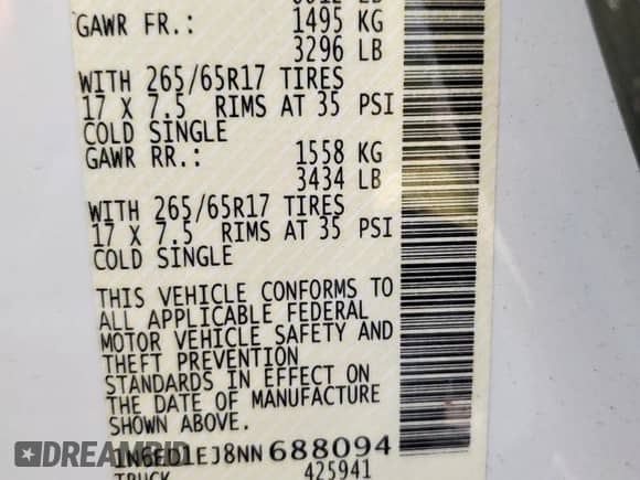 2022 Nissan Frontier S with VIN 1N6ED1EJ8NN688094, listed as a Copart auction lot 66712945 with 66,354 mi miles and Salvage title. Bid and sale history available at DreamBid. Image 13.