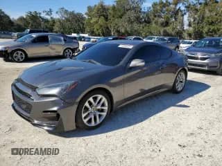 2013 Hyundai Genesis Coupe Track z VIN KMHHU6KJ3DU093428, wystawiony jako Copart lot #41886225 z przebiegiem 132 828 mil mil oraz Czysty tytuł • Clean title. Historia ofert i sprzedaży dostępna na DreamBid. Obrazek 1.
