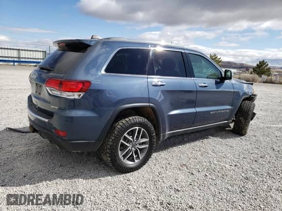 2021 Jeep Grand Cherokee Limited with VIN 1C4RJFBT5MC620975, listed as a Copart auction lot 47585315 with 59,303 mi miles and Salvage title. Bid and sale history available at DreamBid. Image 3.