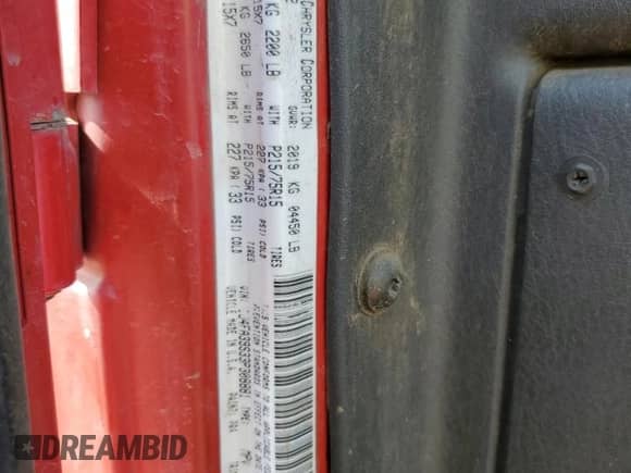 2003 Jeep Wrangler X z VIN 1J4FA39S33P308881, wystawiony jako Copart lot #69323655 z przebiegiem 264 257 mil mil oraz Szkoda całkowita • Salvage title. Historia ofert i sprzedaży dostępna na DreamBid. Obrazek 13.