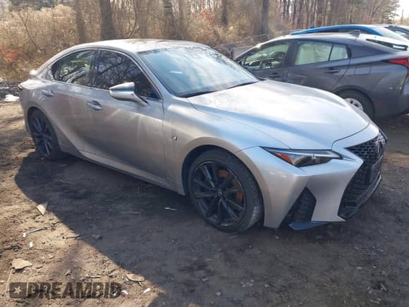 2023 Lexus IS 350 F Sport with VIN JTHGZ1E2XP5027982, listed as a IAAI auction lot 41906994 with 13,344 mi miles and . Bid and sale history available at DreamBid. Image 1.