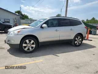 2012 Chevrolet Traverse LTZ с VIN 1GNKRLED7CJ337539, выставлен на аукционе Copart как лот 62875875 с пробегом Не указан миль и Списание • Salvage title. История ставок и продаж доступна на DreamBid. Изображение 1.