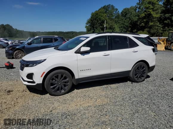 2022 Chevrolet Equinox RS с VIN 3GNAXMEV4NS223645, выставлен на аукционе Copart как лот 69794145 с пробегом 52 338 миль миль и Списание • Salvage title. История ставок и продаж доступна на DreamBid. Изображение 1.