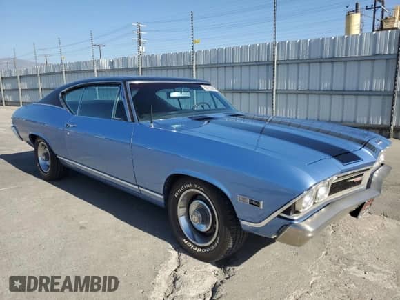 1968 Chevrolet Chevelle with VIN 136378Z146486, listed as a Copart auction lot 85155865 with 34,760 mi miles and Clean title. Bid and sale history available at DreamBid. Image 4.