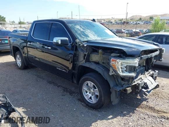 2021 GMC Sierra 1500 Denali z VIN 3GTU9FETXMG422324, wystawiony jako IAAI lot #43121547 z przebiegiem 55 757 mil mil oraz . Historia ofert i sprzedaży dostępna na DreamBid. Obrazek 1.