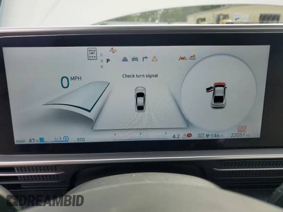 2023 Hyundai Ioniq 6 Limited с VIN KMHM54AC8PA044864, выставлен на аукционе Copart как лот 71809375 с пробегом 22 051 миль миль и Списание • Salvage title. История ставок и продаж доступна на DreamBid. Изображение 9.