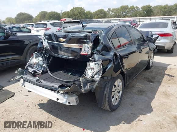 2014 Chevrolet Cruze LS with VIN 1G1PA5SH5E7449175, listed as a IAAI auction lot 43255812 with 93,616 mi miles and . Bid and sale history available at DreamBid. Image 4.