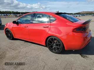 2016 Dodge Dart SXT with VIN 1C3CDFBB9GD629816, listed as a Copart auction lot 87026715 with 107,788 mi miles and Clean title. Bid and sale history available at DreamBid. Image 2.