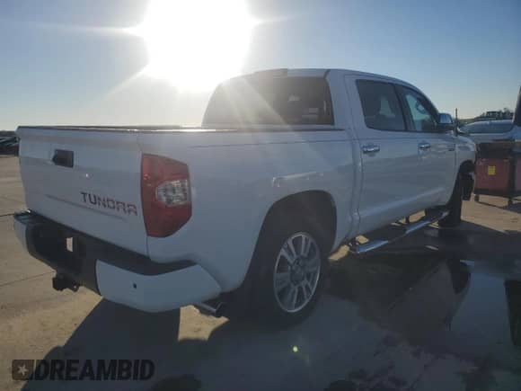 2016 Toyota Tundra Platinum with VIN 5TFGW5F14GX197427, listed as a Copart auction lot 85886124 with Not provided miles and Salvage title. Bid and sale history available at DreamBid. Image 3.