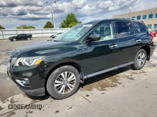 2018 Nissan Pathfinder SV with VIN 5N1DR2MM1JC669549, listed as a Copart auction lot 72063665 with 90,114 mi miles and Salvage title. Bid and sale history available at DreamBid. Image 1.