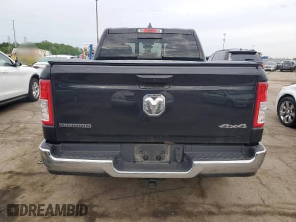2022 Ram 1500 Big Horn z VIN 1C6RRFFG5NN424702, wystawiony jako Copart lot #58971505 z przebiegiem 23 222 mil mil oraz Szkoda całkowita • Salvage title. Historia ofert i sprzedaży dostępna na DreamBid. Obrazek 6.