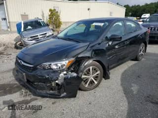 2022 Subaru Impreza Premium with VIN 4S3GKAV60N3607534, listed as a Copart auction lot 70144235 with 31,803 mi miles and Salvage title. Bid and sale history available at DreamBid. Image 1.