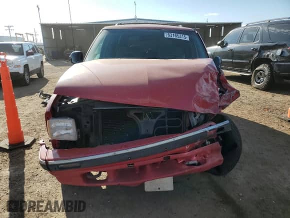 1997 Chevrolet Blazer LS with VIN 1GNDT13W7VK203016, listed as a Copart auction lot 63165315 with 123,962 mi miles and Salvage title. Bid and sale history available at DreamBid. Image 5.