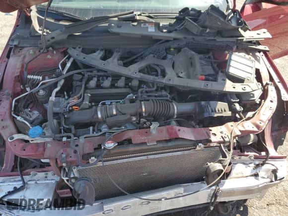 2021 Honda Accord EX-L with VIN 1HGCV1F58MA100789, listed as a Copart auction lot 80753515 with 44,273 mi miles and Salvage title. Bid and sale history available at DreamBid. Image 11.