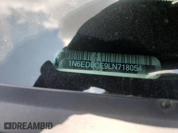 2020 Nissan Frontier S z VIN 1N6ED0CE9LN718054, wystawiony jako Copart lot #59968435 z przebiegiem 80 664 mil mil oraz Szkoda całkowita • Salvage title. Historia ofert i sprzedaży dostępna na DreamBid. Obrazek 12.