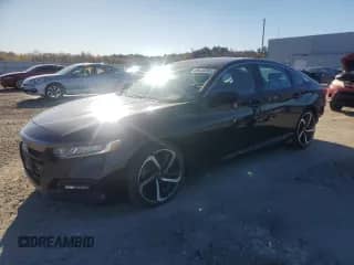 2019 Honda Accord Sport with VIN 1HGCV2F34KA018429, listed as a Copart auction lot 89640695 with 92,379 mi miles and Salvage title. Bid and sale history available at DreamBid. Image 1.