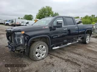 2020 Chevrolet Silverado 3500HD LTZ с VIN 1GC4YUEY9LF320967, выставлен на аукционе Copart как лот 57058625 с пробегом 29 674 миль миль и Списание • Salvage title. История ставок и продаж доступна на DreamBid. Изображение 1.