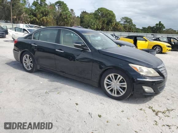 2012 Hyundai Genesis 3.8L z VIN KMHGC4DD3CU170260, wystawiony jako Copart lot #76818564 z przebiegiem 169 361 mil mil oraz Szkoda całkowita • Salvage title. Historia ofert i sprzedaży dostępna na DreamBid. Obrazek 4.