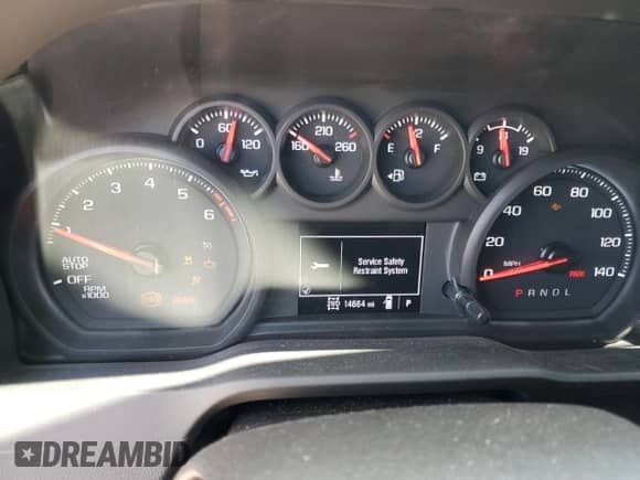 2023 Chevrolet Silverado 1500 Work Truck with VIN 3GCUDAED8PG360484, listed as a Copart auction lot 55282715 with 14,664 mi miles and Salvage title. Bid and sale history available at DreamBid. Image 9.