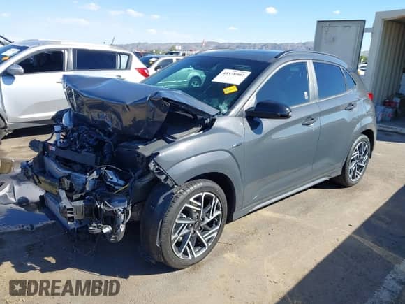 2023 Hyundai Kona N Line с VIN KM8K33A31PU993940, выставлен на аукционе IAAI как лот 43378907 с пробегом 18 709 миль миль и . История ставок и продаж доступна на DreamBid. Изображение 2.