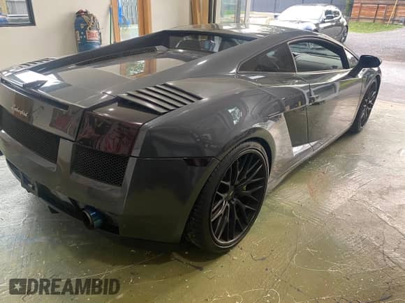 2007 Lamborghini Gallardo with VIN ZHWGU12T27LA04280, listed as a Copart auction lot 62794365 with 25,145 mi miles and Salvage title. Bid and sale history available at DreamBid. Image 4.