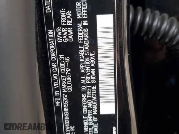 2017 Volvo S60 Inscription с VIN LYV402TK6HB195367, выставлен на аукционе Copart как лот 68484475 с пробегом 90 699 миль миль и Списание • Salvage title. История ставок и продаж доступна на DreamBid. Изображение 12.