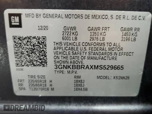 2021 Chevrolet Blazer LT z VIN 3GNKBBRAXMS529665, wystawiony jako Copart lot #66472495 z przebiegiem 43 735 mil mil oraz Szkoda całkowita • Salvage title. Historia ofert i sprzedaży dostępna na DreamBid. Obrazek 13.