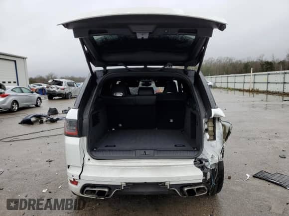 2018 Land Rover Range Rover Sport SVR with VIN SALWZ2SE8JA186704, listed as a Copart auction lot 44419205 with 105,537 mi miles and Salvage title. Bid and sale history available at DreamBid. Image 6.