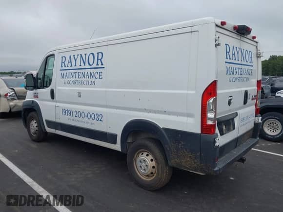 2019 Ram ProMaster Cargo with VIN 3C6TRVAGXKE505508, listed as a IAAI auction lot 43008446 with 94,513 mi miles and . Bid and sale history available at DreamBid. Image 3.