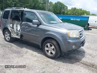 2011 Honda Pilot EX-L with VIN 5FNYF3H55BB039495, listed as a IAAI auction lot 42413215 with 132,101 mi miles and . Bid and sale history available at DreamBid. Image 1.