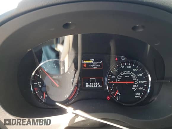 2020 Subaru WRX Premium with VIN JF1VA1C61L9827472, listed as a Copart auction lot 87287845 with 48,522 mi miles and Salvage title. Bid and sale history available at DreamBid. Image 9.