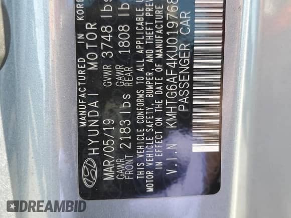 2019 Hyundai Veloster 2.0 с VIN KMHTG6AF4KU019768, выставлен на аукционе Copart как лот 53526665 с пробегом 90 731 миль миль и Списание • Salvage title. История ставок и продаж доступна на DreamBid. Изображение 14.