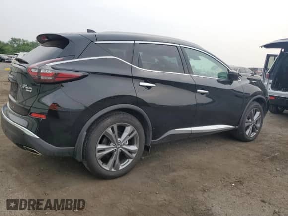 2024 Nissan Murano Platinum with VIN 5N1AZ2DS5RC100748, listed as a Copart auction lot 67589415 with 18,765 mi miles and Salvage title. Bid and sale history available at DreamBid. Image 3.