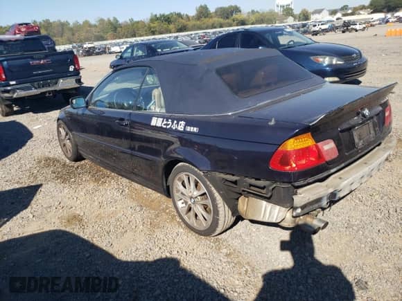 2004 BMW 3 Series 330Ci with VIN WBABW534X4PL45355, listed as a Copart auction lot 84639005 with 172,723 mi miles and Salvage title. Bid and sale history available at DreamBid. Image 2.