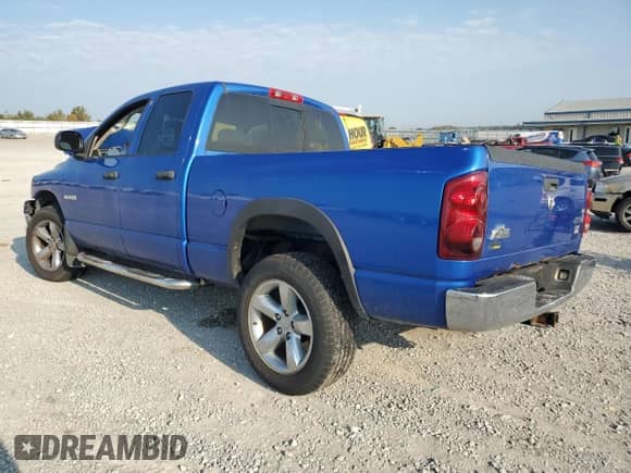2008 Dodge 1500 SLT with VIN 1D7HU18N38S525279, listed as a Copart auction lot 80270795 with 143,593 mi miles and Salvage title. Bid and sale history available at DreamBid. Image 2.
