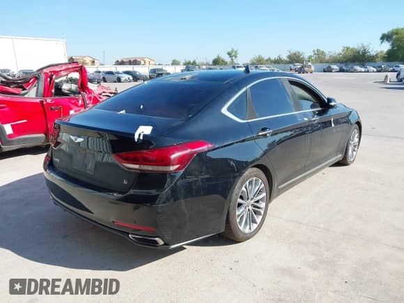 2016 Hyundai Genesis 3.8L z VIN KMHGN4JE3GU132248, wystawiony jako IAAI lot #40950510 z przebiegiem Nie podano mil oraz . Historia ofert i sprzedaży dostępna na DreamBid. Obrazek 4.