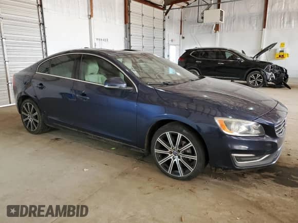 2015 Volvo S60 T6 Drive-E with VIN YV149MFK2F1341338, listed as a Copart auction lot 46083085 with 97,766 mi miles and Salvage title. Bid and sale history available at DreamBid. Image 4.