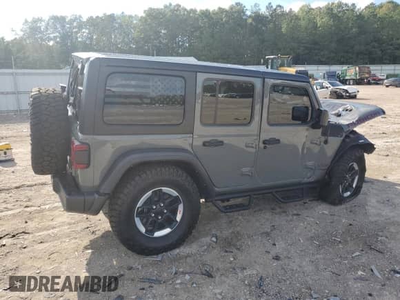 2022 Jeep Wrangler Unlimited Rubicon z VIN 1C4HJXFG2NW119279, wystawiony jako Copart lot #84200095 z przebiegiem 48 714 mil mil oraz Szkoda całkowita • Salvage title. Historia ofert i sprzedaży dostępna na DreamBid. Obrazek 3.