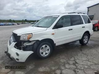 2007 Honda Pilot LX с VIN 5FNYF28107B004152, выставлен на аукционе Copart как лот 84052695 с пробегом 166 712 миль миль и Списание • Salvage title. История ставок и продаж доступна на DreamBid. Изображение 1.