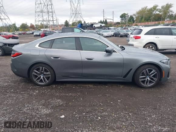 2025 BMW 4 Series 430i xDrive with VIN WBA33FB02SFV29659, listed as a IAAI auction lot 43481123 with 11,436 mi miles and . Bid and sale history available at DreamBid. Image 14.