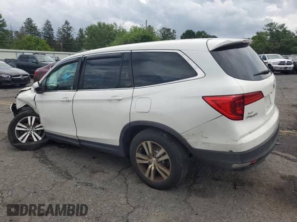 2017 Honda Pilot EX-L with VIN 5FNYF6H87HB054844, listed as a Copart auction lot 63849175 with Not provided miles and Salvage title. Bid and sale history available at DreamBid. Image 2.
