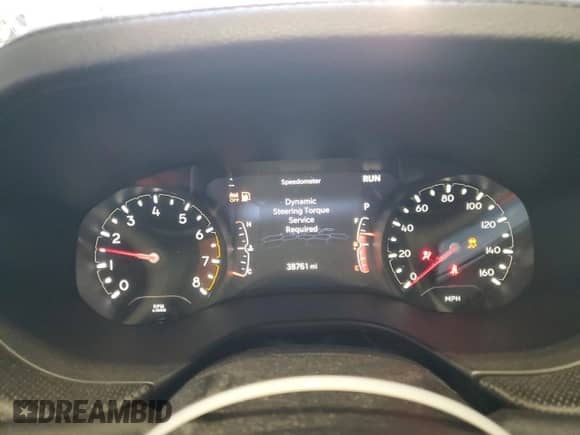 2022 Jeep Compass Trailhawk with VIN 3C4NJDDB5NT115984, listed as a Copart auction lot 85767205 with 38,761 mi miles and Salvage title. Bid and sale history available at DreamBid. Image 9.