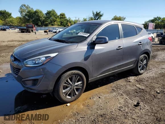 2014 Hyundai Tucson GLS with VIN KM8JT3AF4EU948283, listed as a Copart auction lot 82346985 with 85,631 mi miles and Salvage title. Bid and sale history available at DreamBid. Image 1.